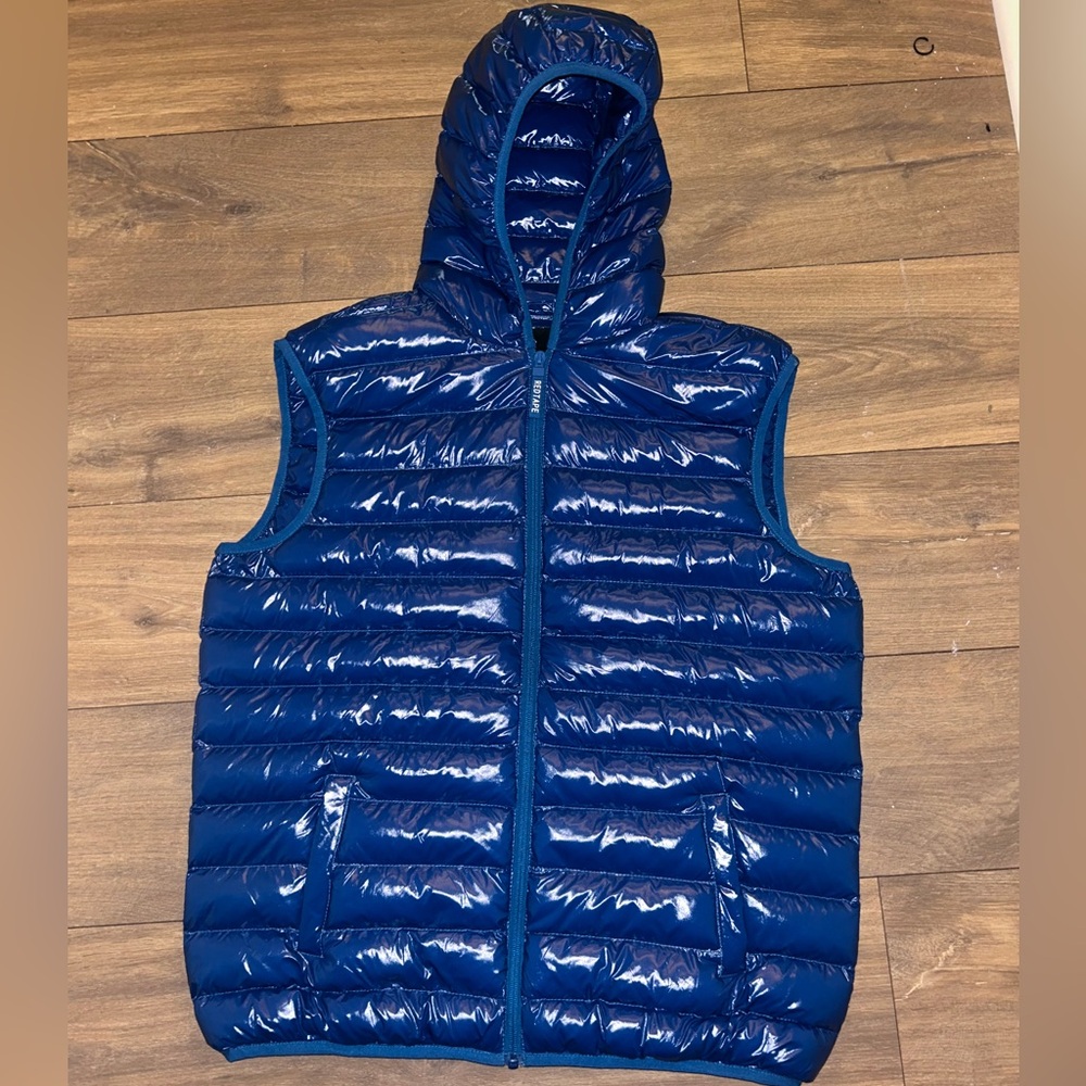 Red Tape Blue Puffer Vest